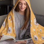 Coperta fotografica personalizzata con nome, regalo di compleanno, Natale e commemorazione per chi ama gli animali.