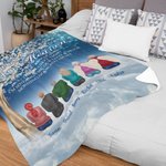 Coperta morbida personalizzata A Hug From Heaven When You Really Miss Me Regalo commemorativo di Natale per la famiglia