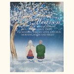Coperta morbida personalizzata A Hug From Heaven When You Really Miss Me Regalo commemorativo di Natale per la famiglia