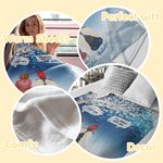 Coperta personalizzata I Miss You I Am Always With You con nomi Regalo commemorativo di Natale per la famiglia