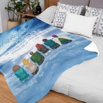 Personalizzato In Loving Memory Of Those Who Are Forever In My Heart Coperta morbida con nomi Regalo commemorativo di Natale per la famiglia
