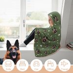 Coperta fotografica personalizzata con nome, regalo di compleanno, Natale e commemorazione per chi ama gli animali.