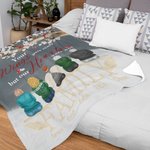 Personalised Your Wings Were Ready But My Heart Was Not Soft Blanket Christmas Memorial Gift for Family