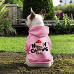Gepersonaliseerde Meowy Kerst Hoodie Huisdier met Kerstmuts Unisex Pullover Verjaardag Kerstcadeau voor Hond Kat Liefhebber