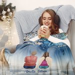 Personalisierte Your Wings Were Ready But My Heart Was Not Soft Blanket Memorial Geschenk für Familie
