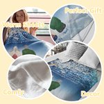Coperta morbida personalizzata A Hug From Heaven When You Really Miss Me Regalo commemorativo di Natale per la famiglia