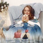 Coperta personalizzata I Miss You I Am Always With You con nomi Regalo commemorativo di Natale per la famiglia