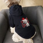 Personalizzato Meowy Natale Pet Hoodie Cartoon Dog Cat con cappello di Natale Abbigliamento invernale Holiday Party Pet Costume regalo di Natale per i
