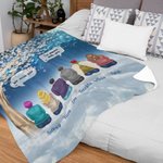 Coperta personalizzata I Miss You I Am Always With You con nomi Regalo commemorativo di Natale per la famiglia