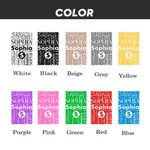 Personalized Colourful Children Socks Crew Socks Soft Comfort Socks with Name Birthday Children's Day Christmas Gift for Kids