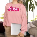 T-shirt personnalisé Style Poupée Rétro Sweatshirt avec Nom Multicolore Disponible Anniversaire Noël Cadeau pour Bestie Fashion Doll Fan