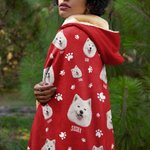 Coperta fotografica personalizzata con nome, regalo di compleanno, Natale e commemorazione per chi ama gli animali.