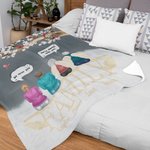 Coperta morbida personalizzata I Miss You I Am Always With You Regalo commemorativo di Natale per la famiglia