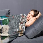 Coperta morbida personalizzata A Hug From Heaven Regalo commemorativo di Natale per la famiglia
