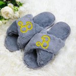 Chaussons Moelleux Personnalisés avec Nom Pailleté Style Poupée Cadeau de Noël Enterrement de Vie de Jeune Fille Anniversaire pour Femme