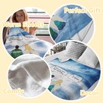 Personalized I Miss You More Than Anything Soft Fleece Blanket Christmas Memorial Sympathy Gift for Family