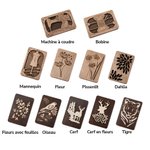 Boîte à Aiguilles en Bois Magnétique Personnalisée avec Nom Gravé à l'Intérieur Cadeau Anniversaire pour Amoureux de Couture