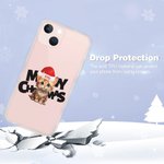 Spersonalizowane świąteczne etui na telefon z TPU z podniesioną ramką Pet in Santa Hat Slim Etui na telefon Prezent świąteczny dla przyjaciela Rodzina Pies Miłośnik kotów