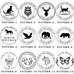 Timbro a secco personalizzato per libri a tema animale con nome Regalo di Natale e compleanno per gli amanti dei libri Club del libro