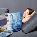 Coperta personalizzata Le tue ali erano pronte ma il mio cuore non lo era Coperta morbida Natale Compleanno Regalo commemorativo per la famiglia
