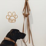 Personalized Pet Paw Print Wire Words Handmade Wall Art Decoration Pet Memorial Sign Christmas Birthday Gift for Pet Lover