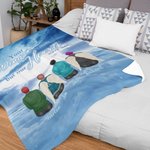 Coperta personalizzata Le tue ali erano pronte ma il mio cuore non lo era Coperta morbida Natale Compleanno Regalo commemorativo per la famiglia