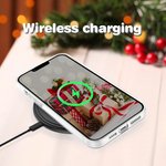 Spersonalizowane świąteczne etui na telefon z TPU z podniesioną ramką Pet in Santa Hat Slim Etui na telefon Prezent świąteczny dla przyjaciela Rodzina Pies Miłośnik kotów