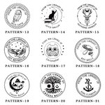 Timbro a secco personalizzato per libri a tema animale con nome Regalo di Natale e compleanno per gli amanti dei libri Club del libro
