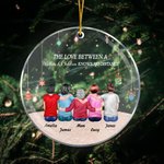 Ornamento acrílico personalizado El amor entre una madre y sus hijos no conoce distancias Regalos de Navidad para mamá el Día de la Madre