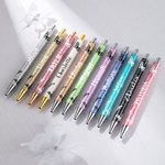 Stylo à bille rétractable papillon pailleté personnalisé avec nom Noël Appréciation Cadeau de rentrée pour ami(e) camarade de classe