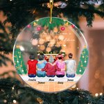 Ornamento acrílico personalizado El amor entre una madre y sus hijos es para siempre Decoración navideña Regalo para niños Familia
