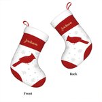 Medias de Navidad personalizadas con copos de nieve de pájaros cardenales con nombre Decoración del árbol de Navidad Deseos de invierno Regalo perfect