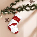Medias de Navidad personalizadas con copos de nieve de pájaros cardenales con nombre Decoración del árbol de Navidad Deseos de invierno Regalo perfect