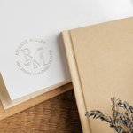 Libro personalizzato Goffratore Biblioteca Timbro Sigillo Mano Tenuto Timbro Goffratura Regalo di Natale Compleanno Grande Regalo Amanti Libro