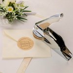 Libro personalizzato Goffratore Biblioteca Timbro Sigillo Mano Tenuto Timbro Goffratura Regalo di Natale Compleanno Grande Regalo Amanti Libro