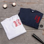 Personalized Baseball Jersey Sweatshirt with Name and Number Game Day Birthday Gift for Baseball Lovers