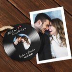Personalised All of Me Loves All of You Vinyl Record Acrylic Ornament with Name and Date Christmas Valentine's Day Gift for Couple Husband Wife