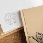Personalised Cute Animal Dog Cat Book Embosser Embossing Stamp with Text Christmas Birthday Gift for Book Lovers