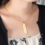 Personalizzato Egitto Cartouche Nome Collana Geroglifico Egitto Collana regalo di Natale per la famiglia amico