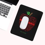 Personalised Teacher Non-Slip Mouse Pad Office Decor with Name and Text Thanksgiving Day Christmas Gift for Teacher