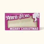 Bambola rosa retrò personalizzata Portavalori in legno Busta Portavalori con nome Divertente Regalo di Natale Compleanno Soldi per Ragazza Figlia Amic