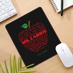 Personalised Teacher Non-Slip Mouse Pad Office Decor with Name and Text Thanksgiving Day Christmas Gift for Teacher