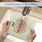 Personalised Teacher Non-Slip Mouse Pad Office Decor with Name and Text Thanksgiving Day Christmas Gift for Teacher
