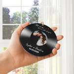 Personalised All of Me Loves All of You Vinyl Record Acrylic Ornament with Name and Date Christmas Valentine's Day Gift for Couple Husband Wife