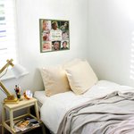Plaque Multicolore en Toile Personnalisée avec Texte et Portraits d'Enfant Décoration Murale Cadeau d'Anniversaire de Noël pour Famille Parent