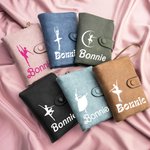 Personalised Tri-Fold Pink Ballet Girl Leather Wallet with Coin Holder Birthday Christmas Gift for Woman
