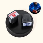 Embout de Crosse de Hockey Personnalisé avec Nom Numéro Imprimé en 3D Taille JR & SR Cadeau d'Anniversaire Noël Accessoire pour Joueur de Hockey