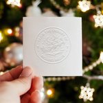 Personlig jultomte ren design bokpräglare handhållen präglare präglingsstämpel med namn julklapp för bokälskare familj