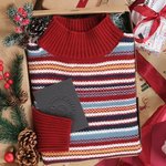 Personalized Knitting Hand Made with Love Book Embosser Stamp with Name Hand Held Embosser Christmas Birthday Gift for Knitter Book Lover