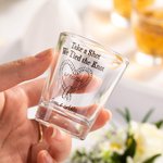 Personalised Take A Shot We Tied the Knot Shot Glasses with Date And Names Set of 2 Wedding Bridal Shower Favor Gift for Guests